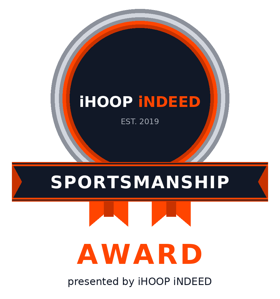 iHOOP iNDEED Sportsmanship Award badge