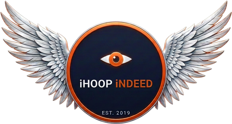 iHOOP iNDEED winged logo, established 2019